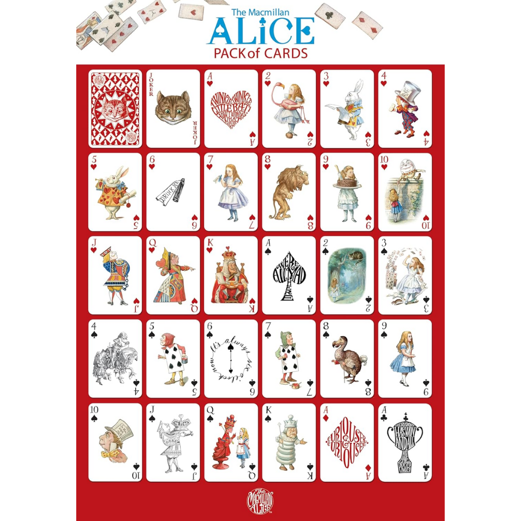 Alice in Wonderland Macmillan Pack of Cards - Full deck image