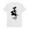 Bremen Town Musicians in black T-shirt - White