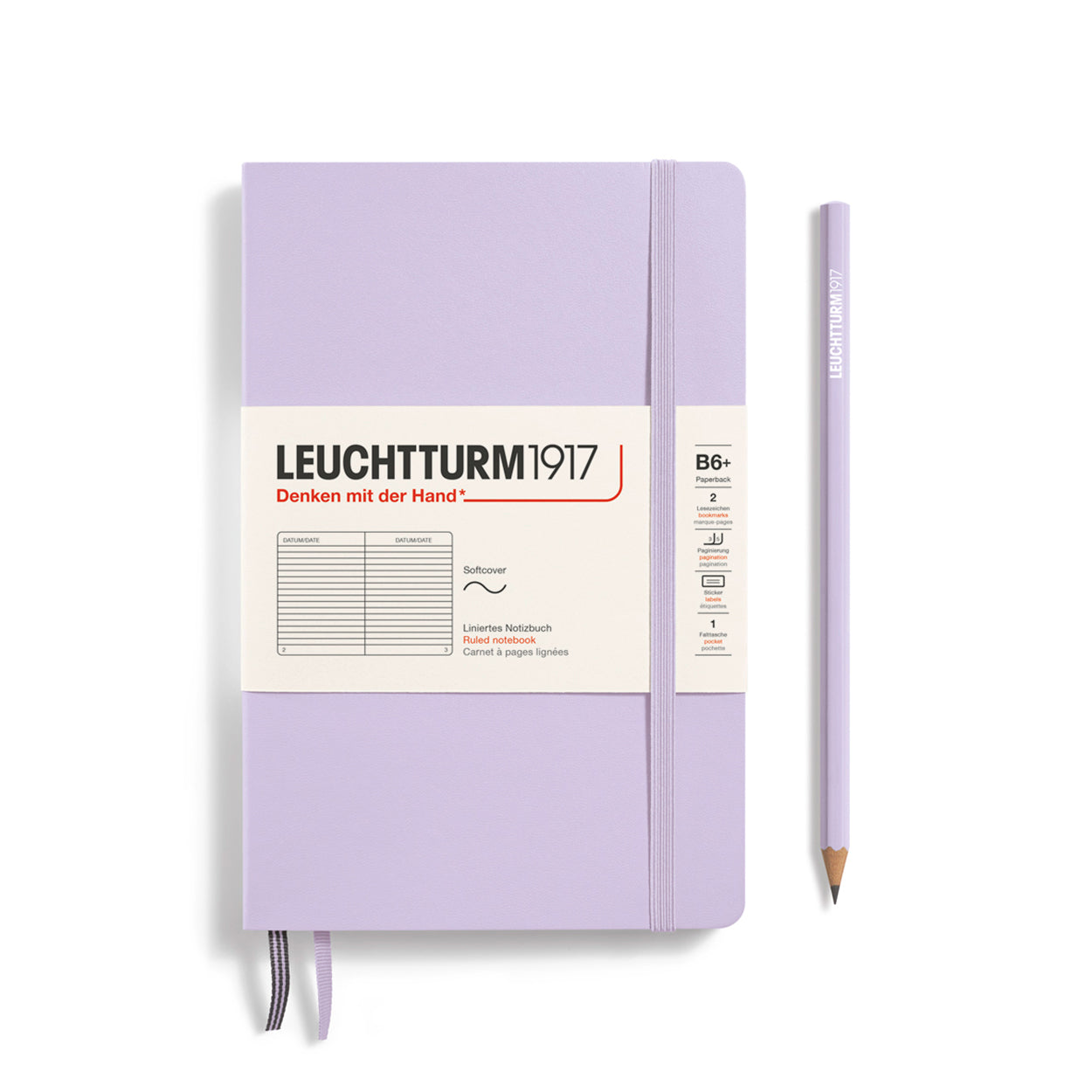 B6+ Lilac Lined Notebook