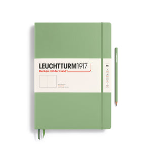 A4 Sage Blank Notebook