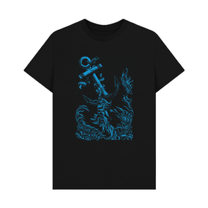 Black Printed T-shirt From the Depths