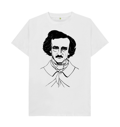 White Edgar Allan Poe T-shirt
