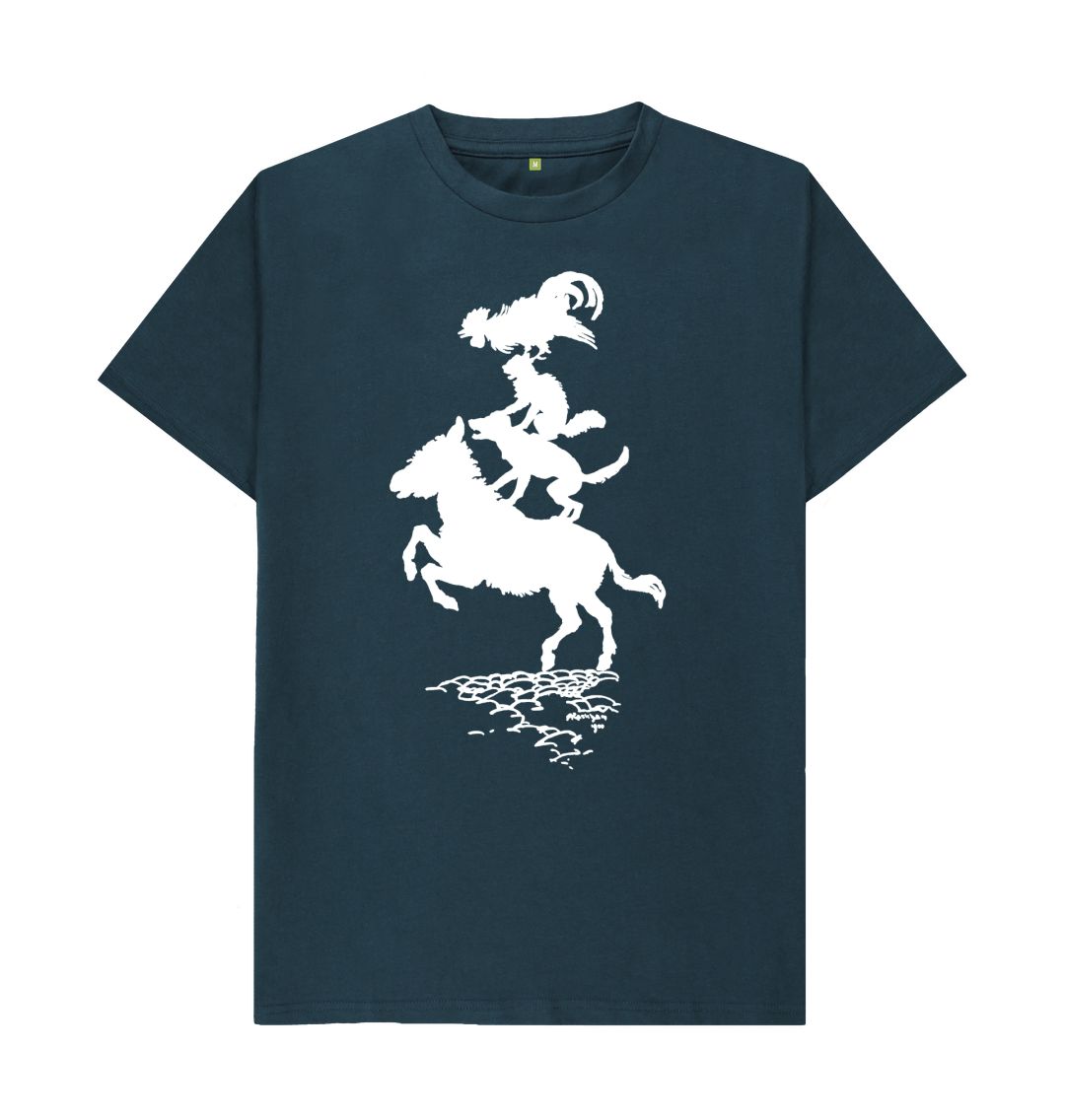 Denim Blue Bremen Town Musicians White T-shirt