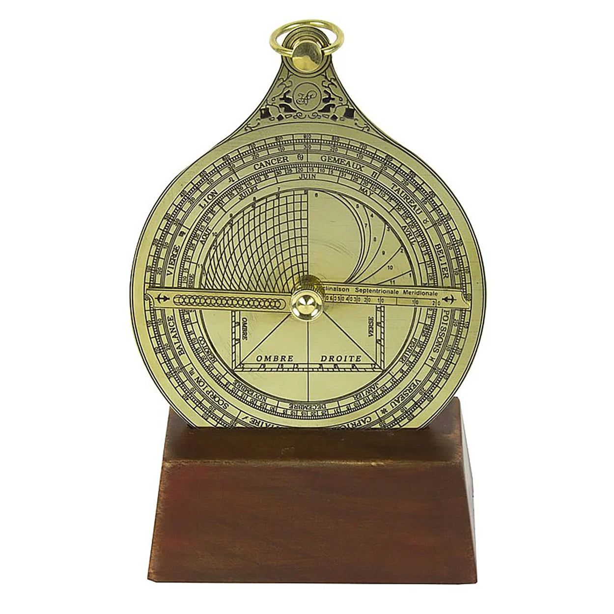 Astrolabe With Wooden Stand