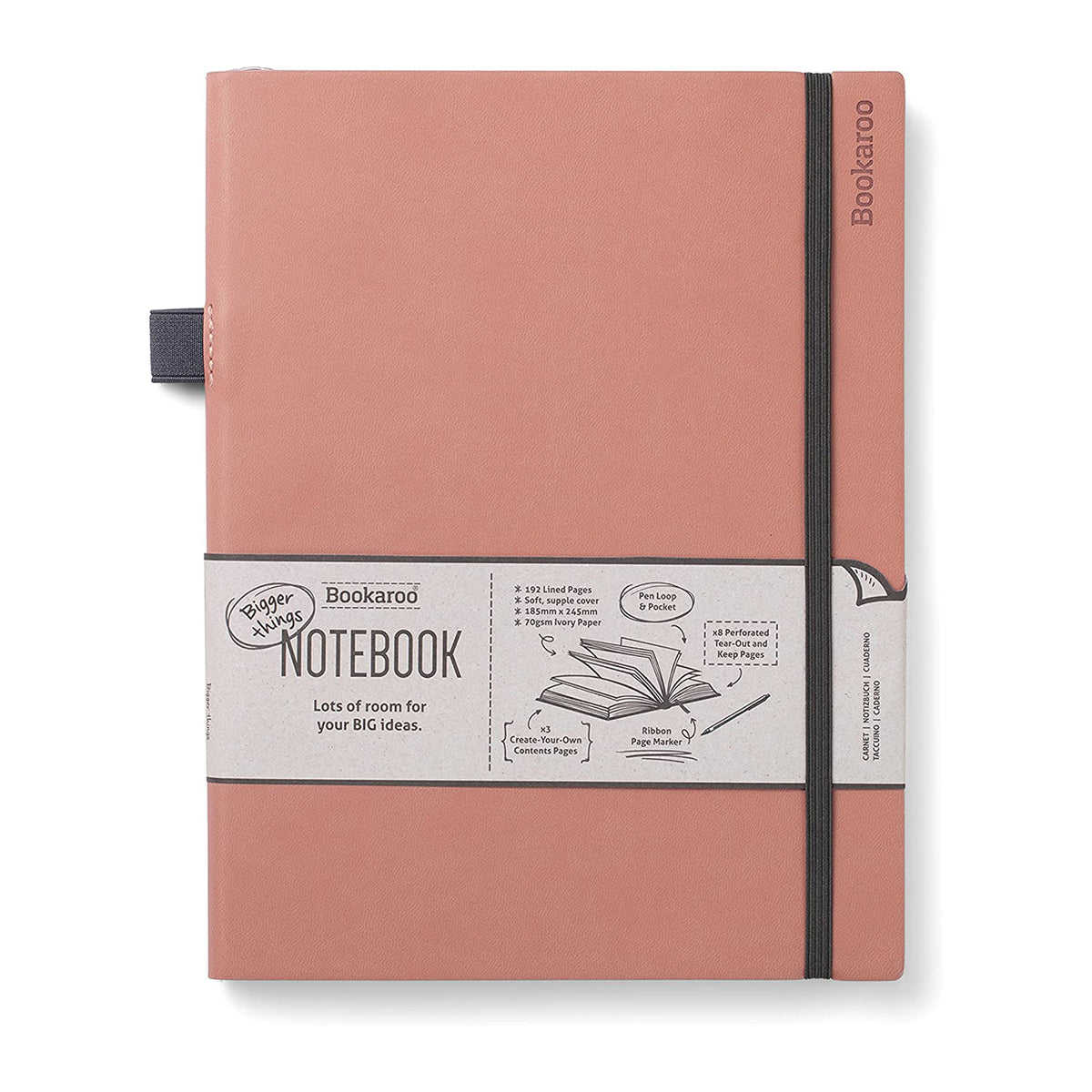 Blush Pink Bookaroo Bigger Things Notebook