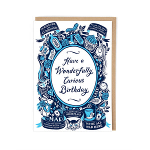 Alice in Wonderland Birthday Card