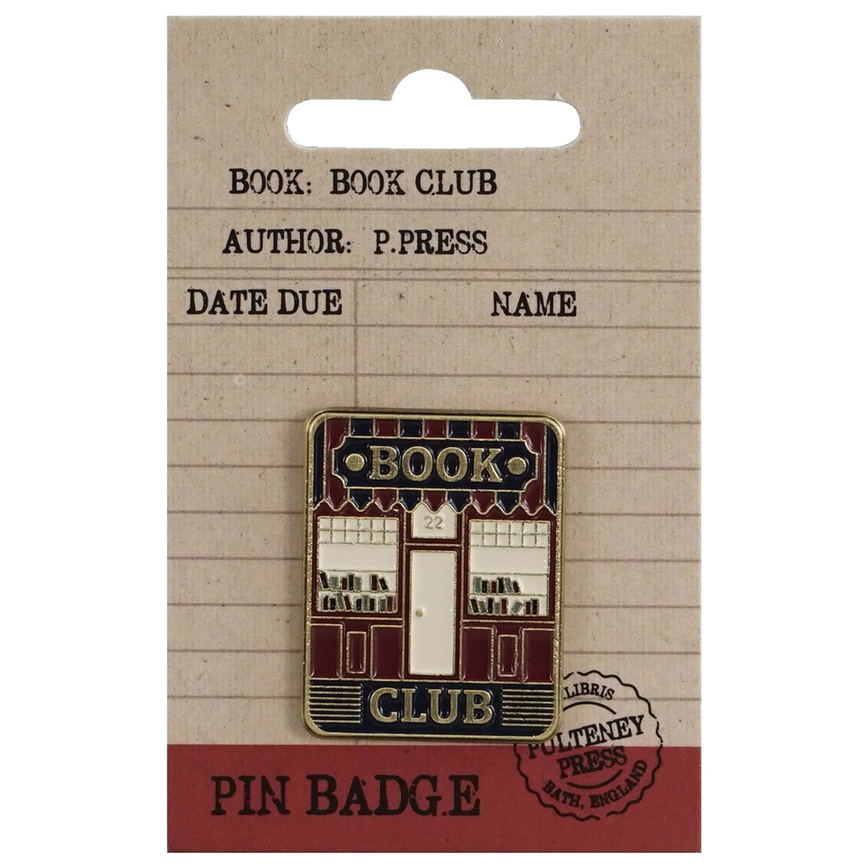 Book Club Pin