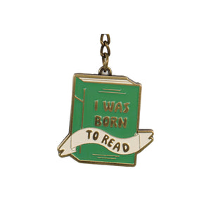 Born to Read Keyring