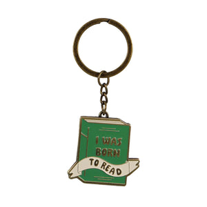 Born to Read Keyring