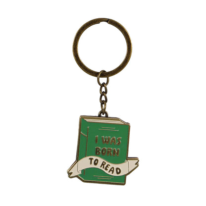 Born to Read Keyring