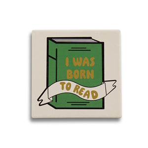 Born to Read coaster