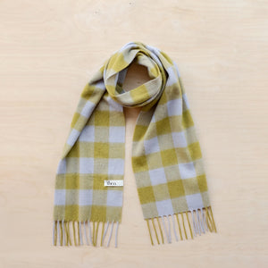 Avocado Gingham Scarf