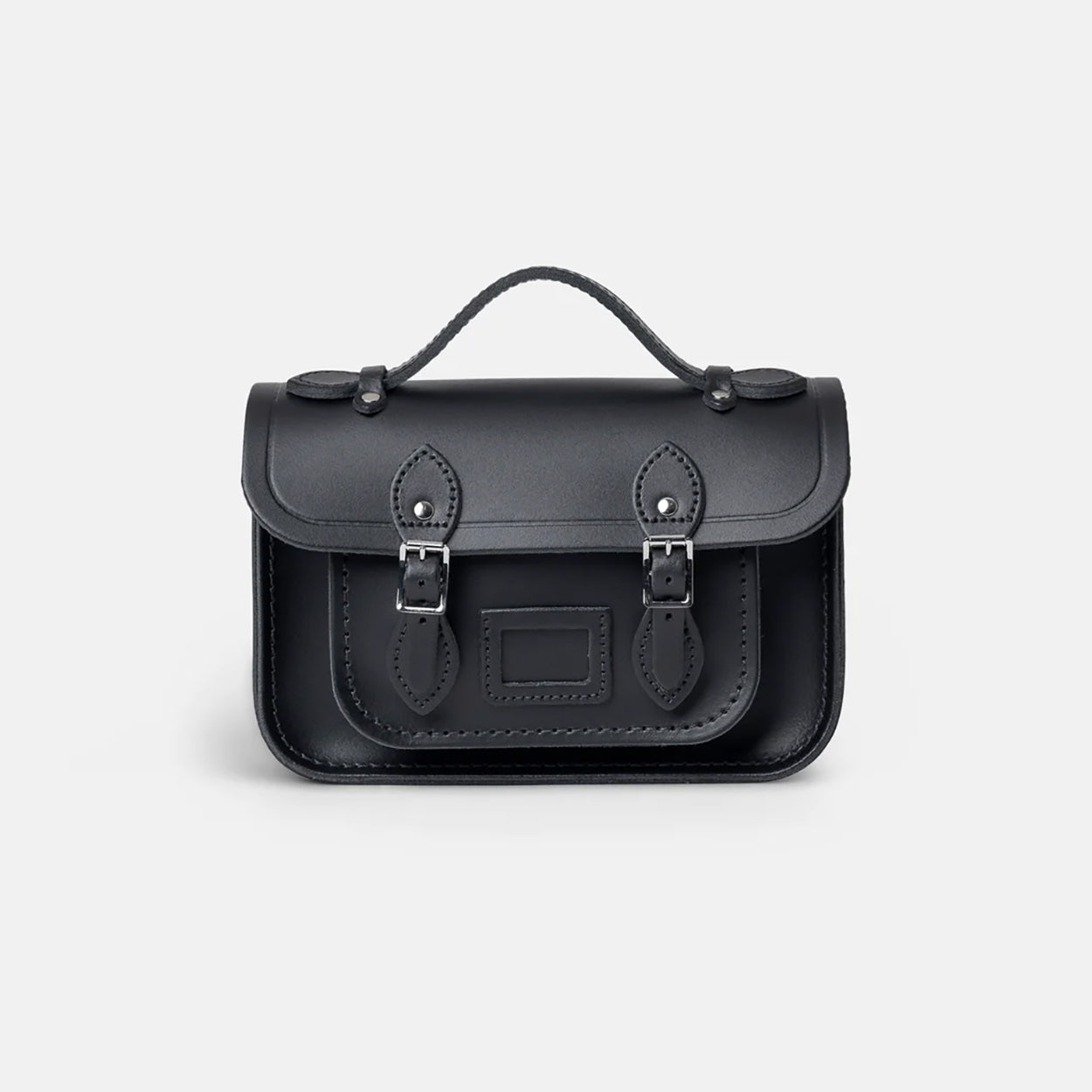 The Mini Satchel Black, front view