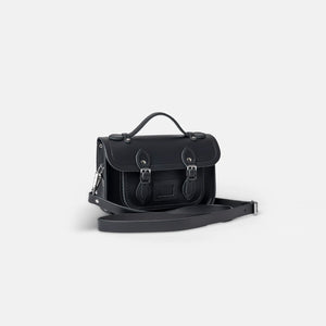 The Mini Satchel Black, front view