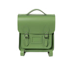 Small Portrait Backpack Heather Green, front view