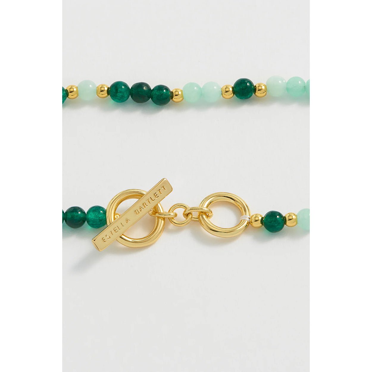 Gold plated semi-precious Jade Bracelet