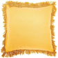 Back of Mustard Block Print Cushion Cover