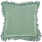 Back of Green Block Print Cushion Cover