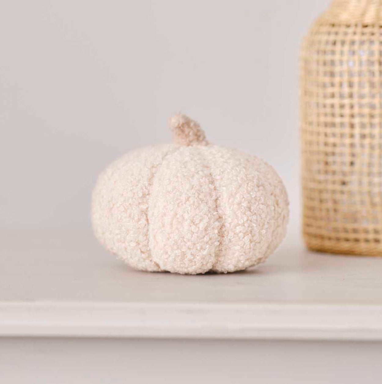 Small Boucle Pumpkin Cushion