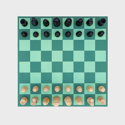 Chess in a Book: Game board and pieces