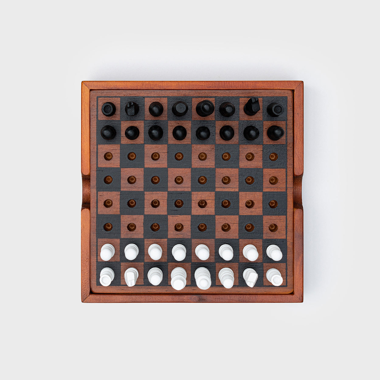 Checkmate: Wooden Travel Chess and Checkers