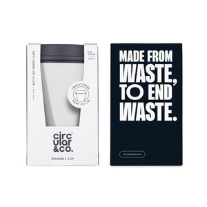 Chalk & Storm Grey 12oz NOW Cup in packaging