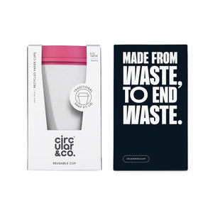Chalk and Lotus Pink 12oz NOW Cup in packaging