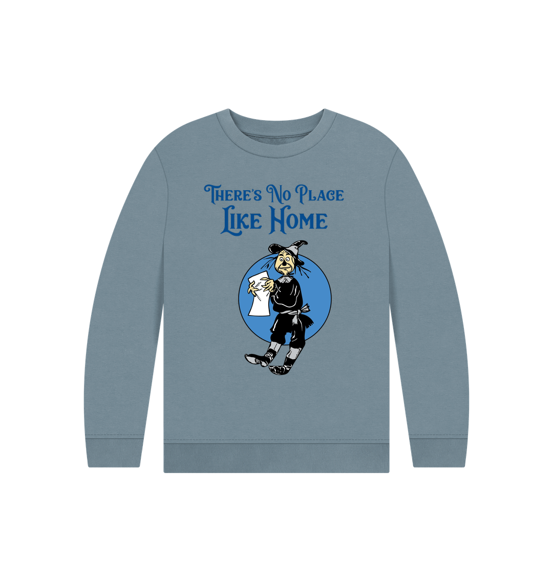 Stone Blue Scarecrow Kids Organic Jumper