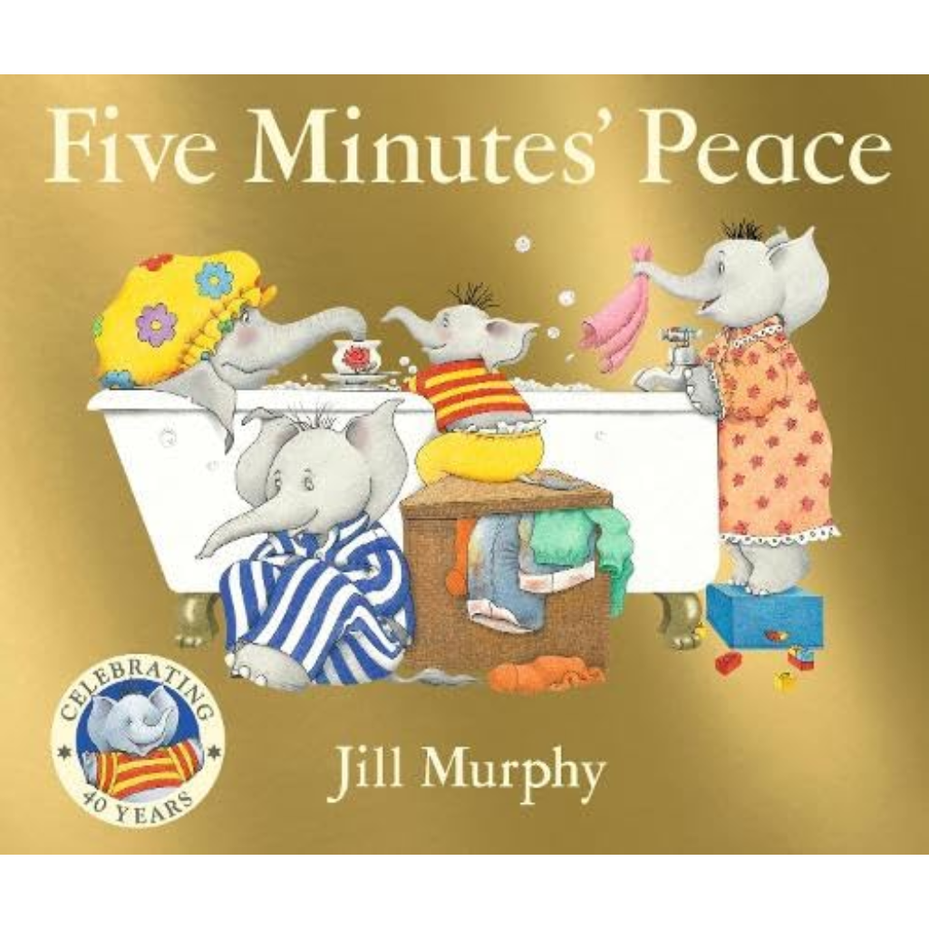 Five Minutes' Peace: 40th anniversary edition of the beloved classic; a funny, heartwarming gift for Mother's Day. Perfect for kids age 3-7.: 1 (Large Family, 1) Paperback – 12 Feb. 2026
by Jill Murphy (Author, Illustrator)