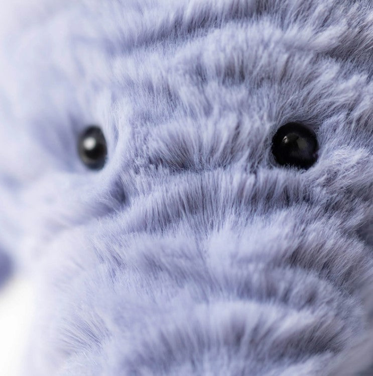 Jellycat elephant face closeup