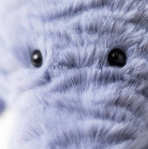 Jellycat elephant face closeup