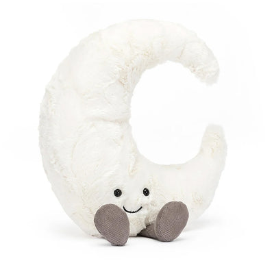 Amuseable Moon Plush Toy, view from front