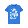 Little Mermaid in white Kids T-shirt - Bright Blue