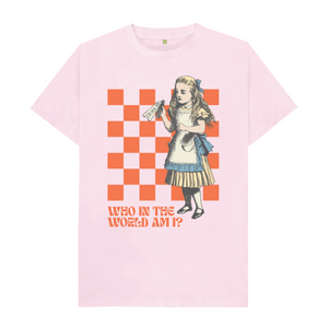 Pink Who in the world am I? Alice T-shirt