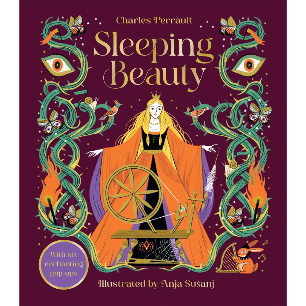 Book cover of 'Sleeping Beauty' with illustrated design and character.