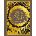Book cover of 'The Ring Legends of Tolkien' by David Day with a yellow and brown design.