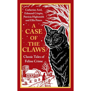 Book cover of 'A Case of the Claws' with a cat illustration on a red background