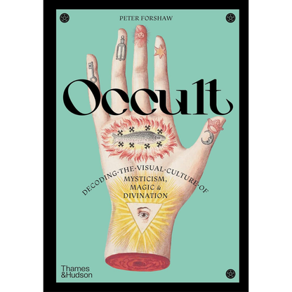 Book cover of 'Occult' with a hand illustration and text on a teal background