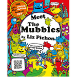 Colorful book cover of 'Meet The Mubbles' by Liz Pichon with cartoon characters.