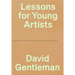 Book titled 'Lessons for Young Artists' by David Gentleman with a beige cover.