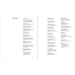 Table of contents list on a white background