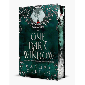 Book cover of 'One Dark Window' by Rachel Gillig with decorative elements on a white background