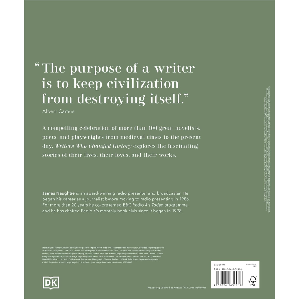 Writers Who Changed History - DK History Changers (Hardback) back cover