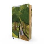 Book with a painting of a couple walking in a park on the cover