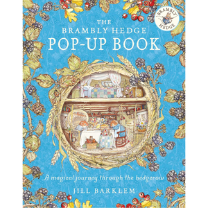 Cover of 'The Brambly Hedge Pop-Up Book' with a pop-up design and colorful illustrations.