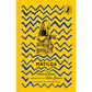 Book cover of 'Matilda' by Roald Dahl with blue zigzag pattern on yellow background