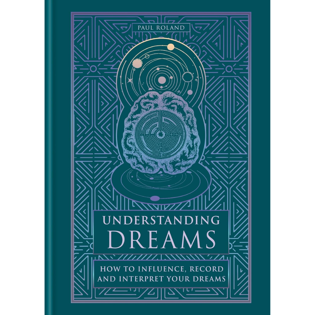Book cover of 'Understanding Dreams' with a blue and white design on a teal background