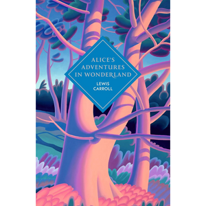 Book cover of 'Alice's Adventures in Wonderland' with colorful tree design