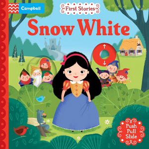 Book cover of 'Snow White' with colorful illustration and Campbell logo.