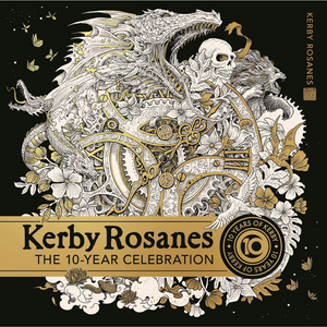 Book cover of 'The 10-Year Celebration' by Kerby Rosanes featuring intricate dragon design.